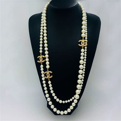 chanel layered necklace|authentic chanel necklaces.